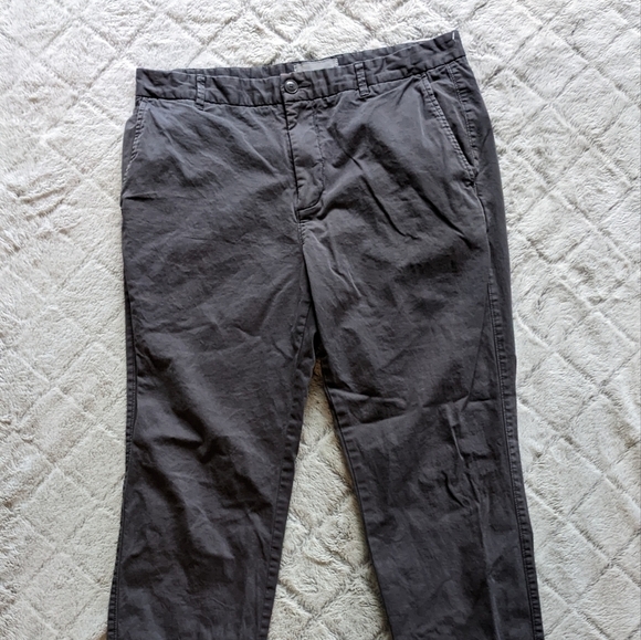 Everlane Gray Trousers Men’s 35x32 Cuffed Pants - Picture 1 of 5